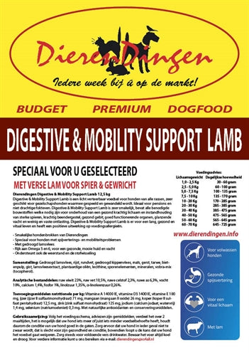 Markenlos Budget Premium Hundefutter Verdauungs- & Bewegungsförderung Lamm